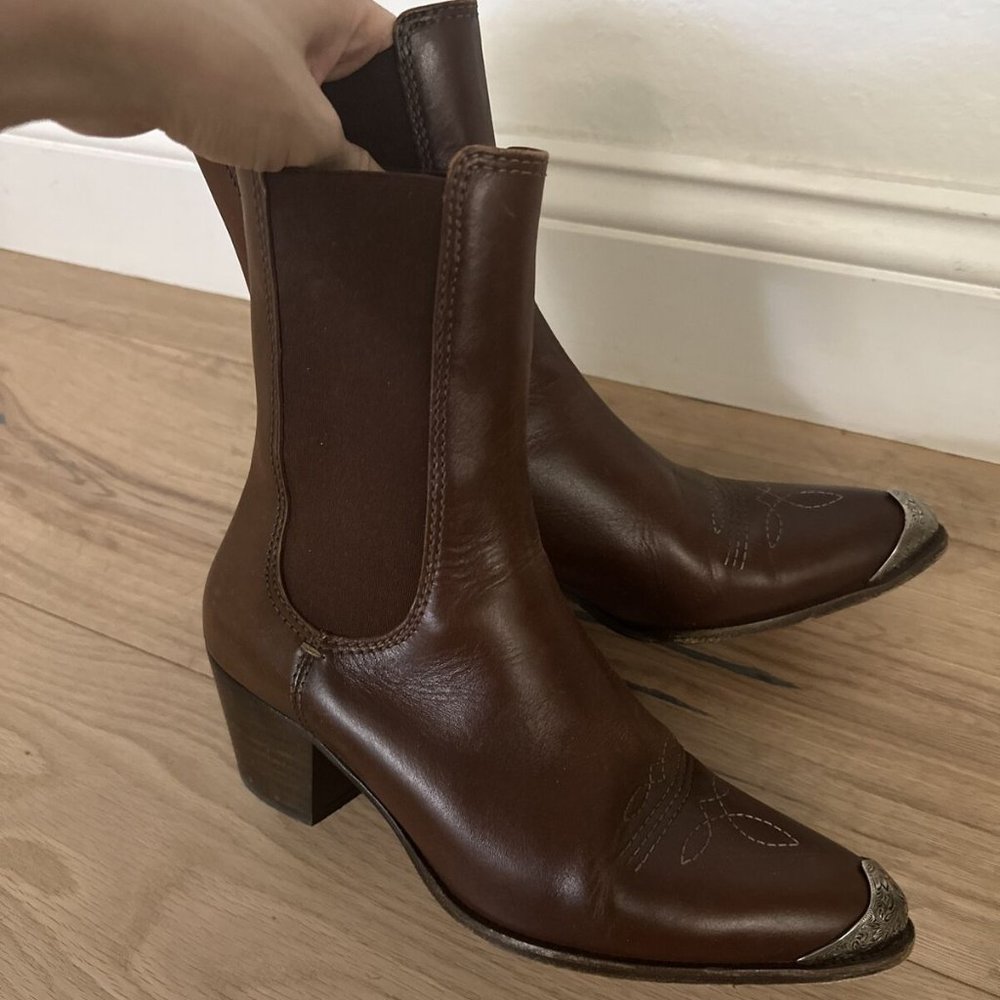 Ralph Lauren Brown Boots Western Fits For Size 7, Size 7.5